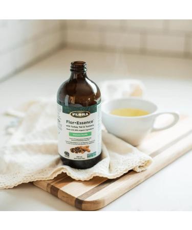 Flora Health Flor Essence with Turkey Tail & Turmeric Liquid Tea Blend Natural Full Body Cleanse Detox & Immunity - Organic Ingredients - Pure Vegan Formula - Burdock Root Sheep Sorrel - 941mL 941 ml (Pack of 1) - Buy Online on GoSupps.com