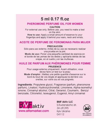 Pheromones Perfumes for Women - Long-Lasting Oil Formula - Aroma para Mujeres - Pheromone Perfume Oil for Women - Bottle 5ml with Dropper Oriental 0.17 Fl Oz (Pack of 1) - Buy Online on GoSupps.com