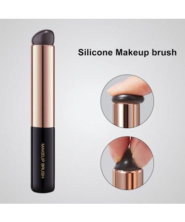 Lesunbak Silicone Lip Brush Set | Portable & Highly Elastic Makeup Brush for Lipstick Concealer Eyeshadow | 3 pcs - Perfect for Weddings Dates Travel & Daily Use - Buy Online on GoSupps.com