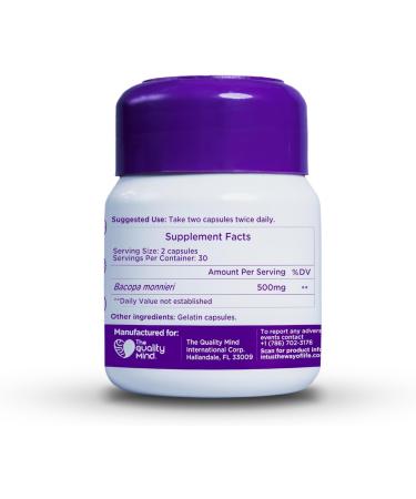 Intus Mind Bacopa Ayurvedic Supplement with Brahmi Supports Cognitive Support & Mental Clarity 60 Capsules - Buy Online on GoSupps.com