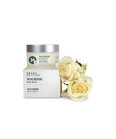 NOURISH Body Butter | Natural Stretch Mark Cream for Pregnancy & Postpartum | Vegan Clean & Cruelty-free Skin Care | 3.4 oz - Buy Online on GoSupps.com