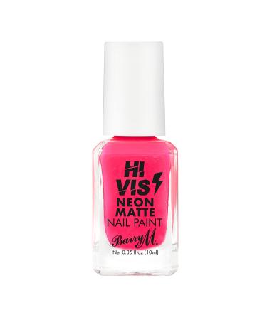 Barry M Cosmetics Hi Vis Neon Matte Nail Paint Pink Electro