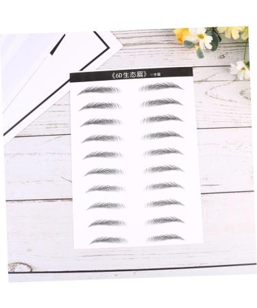 BIUDECO 4 Sheets Pairs Eyebrow Sticker Eyebrow Makeup Tools Eyebrows for Women Eyebrow Waterproof Black - Buy Online on GoSupps.com