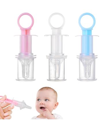 Amdzglb baby medicine dispenser 3st infant medicine donor baby feeding with pacifier head toddler newborn feeding for drugs water milk vitamins
