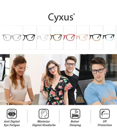 Cyxus Blue Light Filter Glasses - Anti-Blue Light Eyewear for Laptops Smartphones & Tablets - 8082 Bright Gray - Buy Online on GoSupps.com