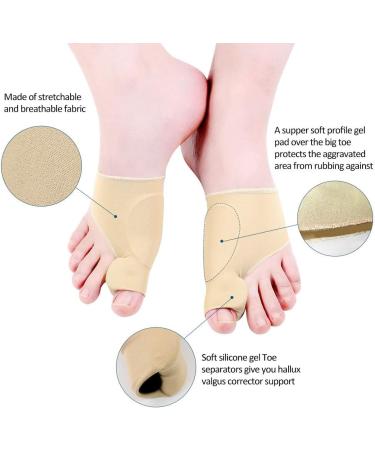 Bunion Corrector Kit for Women and Men - Orthopedic Splint & Protector with Bunion Pads and Toe Exercise Strap - 9 Pieces - Buy Online on GoSupps.com