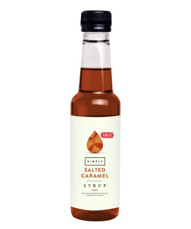 Simply Sugar Free Salted Caramel Syrup Low Calorie Vegan & Nut Free Flavoured Syrup for Coffee Cocktails & Baking (250ml) 250ml (Pack of 1)