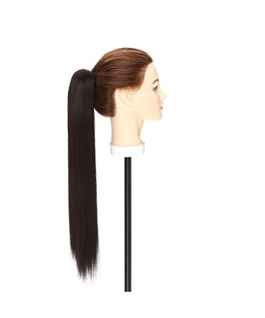 S-noilite 53cm Dark Brown Claw Ponytail Hair Extensions - Realistic Clip-In One Piece - Buy Online on GoSupps.com