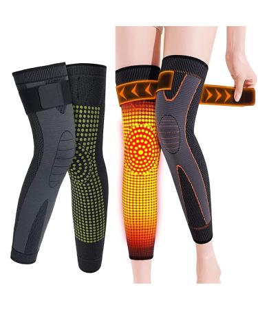Tourmaline Acupressure Selfheating Knee Sleeves  Mugwort Acupressure Shaping Knee Pads  Men's and Women's Detox Sculpting Knee Pads  Wormwood Self-Heating Knee Pads(Black XL) Black XL
