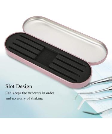 TMISHION Professional Eyelash Extension Tweezers Storage Box | Pink Organizer for Eyelash Makeup Tools - International Shipping Available - Buy Online on GoSupps.com