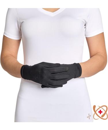Tommie Copper Core Compression Infrared Full Finger Gloves - Non-Slip Touchscreen Compatible Warming Gloves for Stiffness, Small - Buy Online on GoSupps.com