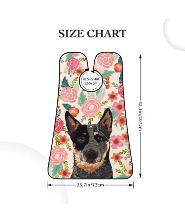 Australian Cattle Dogs Floral Boho Beard Bib Men's Shaving Apron Gift for Father's Day Anniversaries & Holidays - Buy Online on GoSupps.com