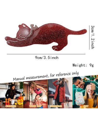 Yusier 4 Pack Acrylic Cute Cat Hair Clips for Women and Girls - Duckbill, Shark, Starry Sky Patterns - Hair Decoration Set - Buy Online on GoSupps.com