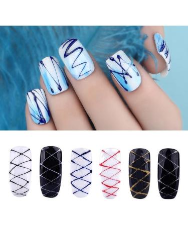 Nail Art Spider Gel Drawing Elastic Line Painting Gel Varnish Nail Polish Paint Gel Silk Spider Graffiti Gelpolish T0819 - (Color: White) - Buy Online on GoSupps.com