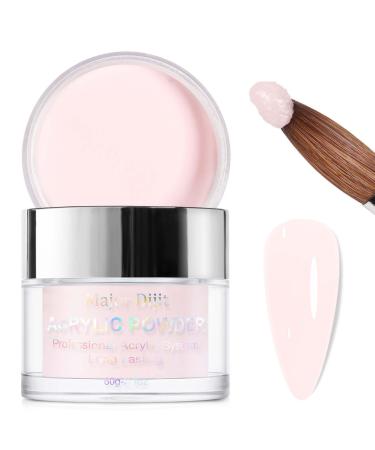 Acrylic Powder - Pink Nail Acrylic Powder - 60g Acrylic Nail Powder for Nail Acrylic Extension Nail 3D Carving - Large Capacity Powder Long-Lasting Nail Strengthen DIY Nail Art