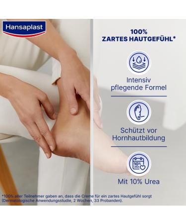 Hansaplast Regenerating Foot Cream 100ml | Urea Moisturizer for Dry & Rough Feet | Protects Against Corns - International Shipping - Buy Online on GoSupps.com