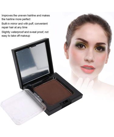 Waterproof Sweat Proof Hair Shadow Powder with Mirror and Puff 3 Colors Available Portable Hair Line Shadow Powder for Women Men Party 12g (Dark Brown) - Buy Online on GoSupps.com
