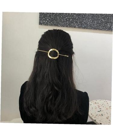 Casiler Fashion Geometric Hair Clip for Women - Korean Gold & Silver Hairstyle Accessories | Ponytail Hair Jewelry - Buy Online on GoSupps.com
