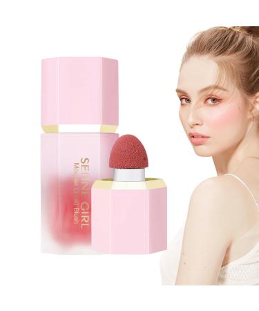 Soft Cream Blushes | Smudge Proof Natural Looking Makeup Liquid Blush Blushes Stick for Cheeks Cream Blushes Stick Blushes Makeup Liquid Blushes for Cheeks Lips and Eyelids Fovolat 04#