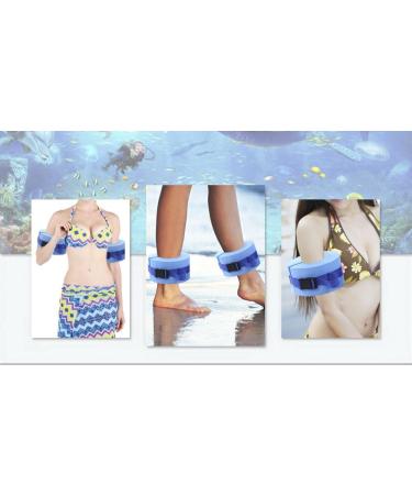 DAMEING Aquatic Cuffs Set - Swimming Weights for Water Aerobics | Float Sleeves for Ankles & Arms | Quick Release Buckle | Swim Training Fitness (2Pcs) - Buy Online on GoSupps.com