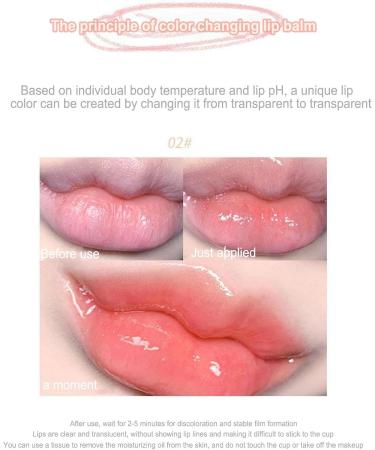 PH Lipstick Color Changing - Lip Moisturizer Gloss Color Changing | Non-sticky Lip Plumper Enhances Lips Elasticity Long-lasting Lip Gloss for Day and Night Lip Care Misoyer 02# Huang Chengcheng - Buy Online on GoSupps.com