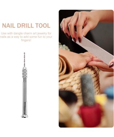 FOMIYES 1 Set Nail Punch Jewelry Tool Manicure Tools Charm Piercing Tool Jewelry Piercing Tool Hand Tools Kit De Manicura Nail Art Tool Nail Hand Drills Handheld Metal Ornament - Buy Online on GoSupps.com