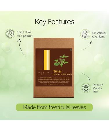 Neem Leaf Powder 100% Pure & Natural Hygienically Dried Pack For Healthy Scalp & Strong Hair - 100 Grams - Buy Online on GoSupps.com