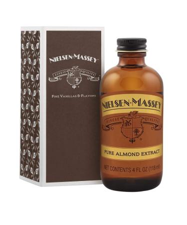 Nielsen-Massey Pure Almond Extract, with Gift Box, 4 ounces Almond 4 Fl Oz (Pack of 1)