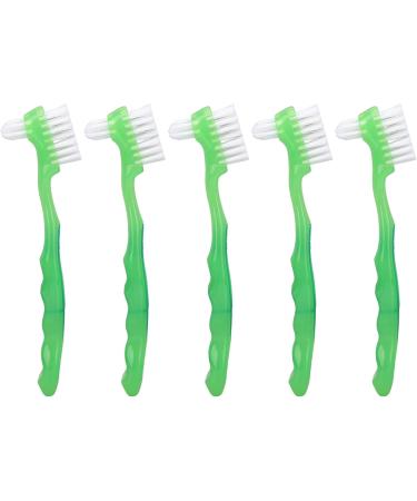 Denture Brush Set for Seniors - Professional Daily Cleaning Toothbrush - Green Denture Cleaner - Buy Online on GoSupps.com