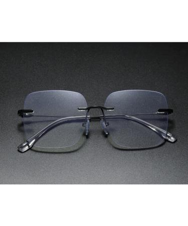 Rongchy Rimless Blue Light Blocking Glasses for Men & Women - Stylish Eyewear for TV Phone & Gaming - Black - Buy Online on GoSupps.com