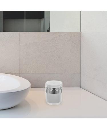 LALAFINA 2PCS 30ML Airless Pump Jars Airless Cosmetic Containers Refillable Lotion Jar Travel Lotion Dispenser for Creams Gels Lotions - Buy Online on GoSupps.com