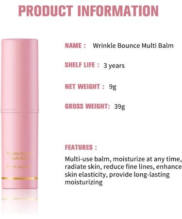  YOENBG Set of 2 multi-ply collagen sticks - Collagen stick - Moisturizing balm for face eyes lips and neck - Deep anti-wrinkle treatment - Buy Online on GoSupps.com