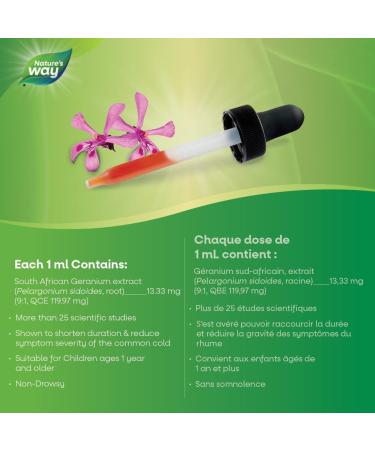 Nature's Way Cough & Cold Recovery Formally Umcka ColdCare - Clinically Proven Cold & Flu Relief for Kids Age 1+ and Adults Bronchitis Laryngitis and Pharyngitis Support - Vegetarian - 30ml Drops - Buy Online on GoSupps.com