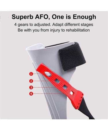 Adjustable Foot Drop Orthosis - X-Large Left Foot Stabilizer & Support | Sleep Ankle Brace for Optimal Posture - Buy Online on GoSupps.com