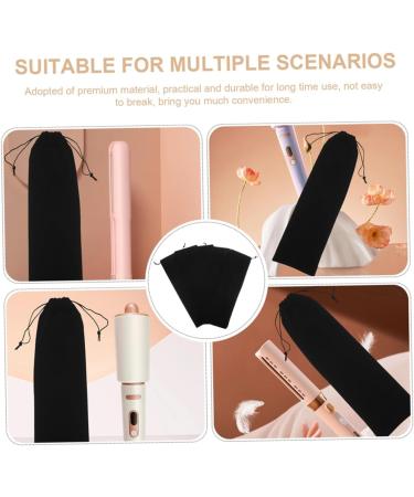 Uonlytech 6pcs Hair Dryer Travel Bag Hair Tools Cover Curler Curling Flannel Hair Accessories Travel Case - Buy Online on GoSupps.com