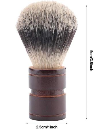 Classic Shaving Brush for Men - Wood & Nylon Mustache Brush | 2.5x2.5x9 cm | 3 Color Options | International Shipping Available - Buy Online on GoSupps.com