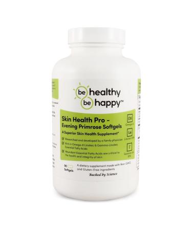 Be Healthy! Be Happy! Skin Health Pro - Skin Revitalizing Evening Primrose Softgels Superior Skin Health Supplement