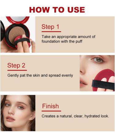 Air Cushion Foundation CC Cream Covering Foundation Long Lasting Foundation Fully Waterproof that evens out the complexion and provides perfect semi-matte coverage (Ivory). - Buy Online on GoSupps.com