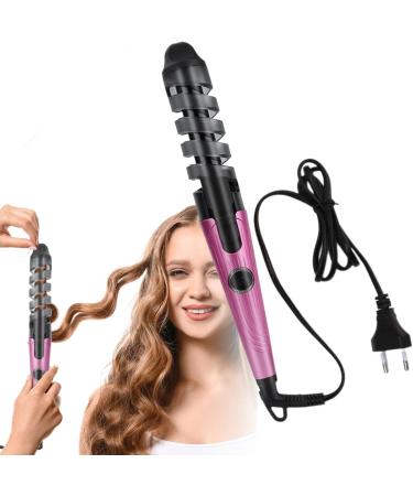 Automatic Curling Iron | Portable Curling Wand | Hair Straightener and Curler 2 in 1 Hair Curler Portable Curling Iron for Long Short Hair Pink US - Buy Online on GoSupps.com