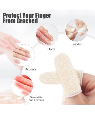 Buy 60 Pieces Reusable Cotton Finger Cots - Durable Thumb Protectors for Kitchen Garden & Sculpture Work - 3 Inch & 2 Inch - Buy Online on GoSupps.com