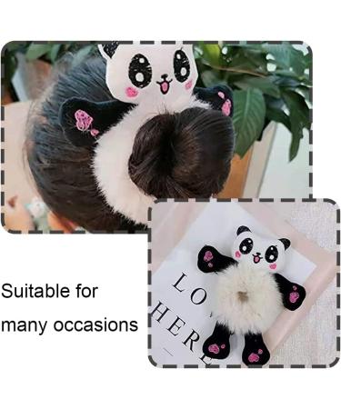 Hair Tie Cartoon Panda Hair Band Cute Elastic Hair Scrunchy for Girls Women - Buy Online on GoSupps.com