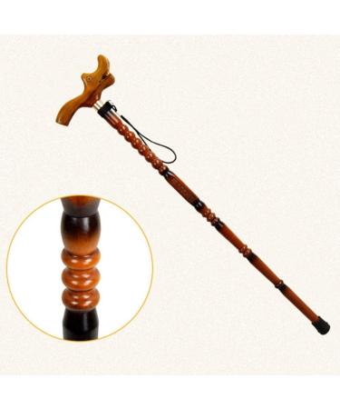 Wooden Cane Beech Crutches Old People Non-Slip Sticks Elderly Walker Baskets Faucets Walking Sticks/D Lucky Star Selfless dedication - Buy Online on GoSupps.com