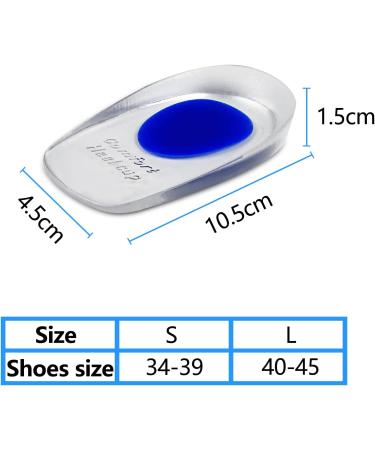 NewPop Heel Spur Inserts - Gel Silicone Cushions for Plantar Fasciitis Relief | Orthopedic Heel Pillows (34-39) - Buy Online on GoSupps.com