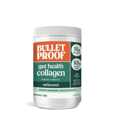Bulletproof Unflavored Gut Health Collagen Protein 14 Ounces 10g Grass-Fed Collagen Peptides for Gut Skin Bone and Joint Support Packaging May Vary Gut Health - Unflavored 14 Ounce (Pack of 1)