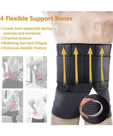 ZOHUMI Men's Neoprene Waist Trimmer XL 40-48inch - Adjustable Ab Belt for Weight Loss & Back Support - Buy Online on GoSupps.com