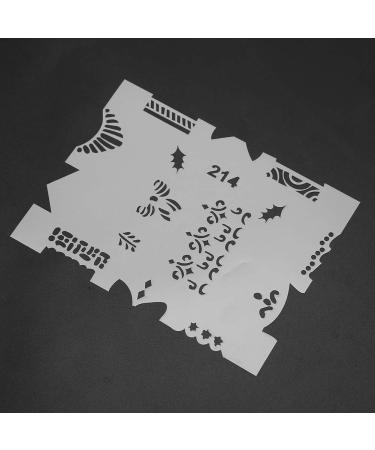 Nail Stencils 20pcs Colour PET Nail Art Printing Template Nail Art Sticker Manicure Decor for Household Nail Salon - Buy Online on GoSupps.com