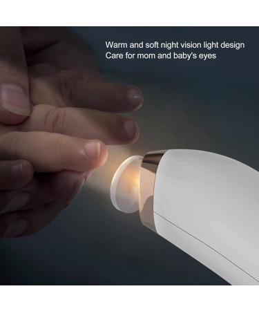 YAOGOHUA Baby Electric Nail File Drill Low Noise Mini Portable Baby Electric Nail Grinder with Night Light for Kids Adults White - Buy Online on GoSupps.com