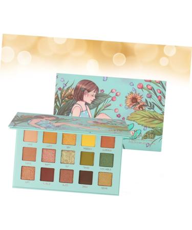 Beavorty 1pc 15 Shimmer Eyeshadow Gold Eyeshadow Portable Eyeshadow Compact Eye Shadow Childhood Cosmetic 1 count (Pack of 1) Green - Buy Online on GoSupps.com