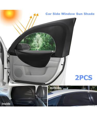 CGEAMDY 2-Part Car Window Blind - Universal Sun Protection UV Blocker with Zipper for Rear & Side Windows (52x60cm) - Buy Online on GoSupps.com