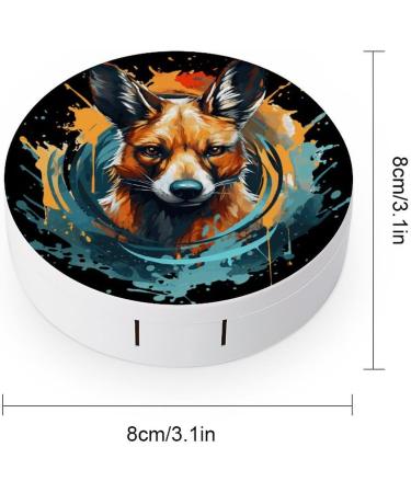 Buy Cute Australian Kangaroo Contact Lens Case with Mirror - Portable Travel Kit for Eye Care - Buy Online on GoSupps.com